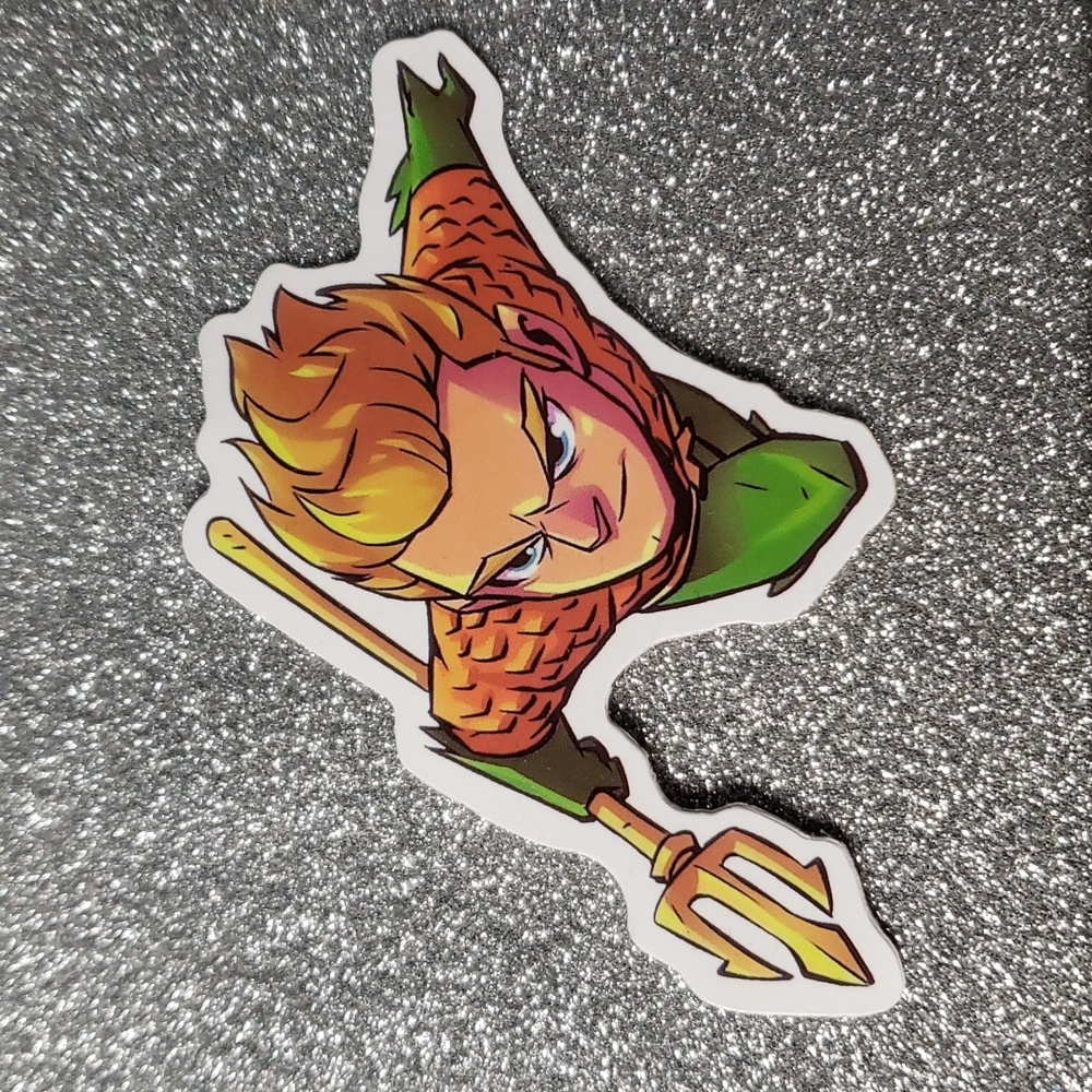 DC COMICS sticker waterproof Aquaman